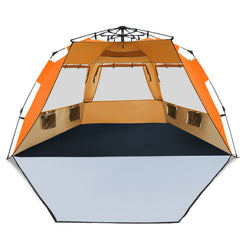 3-4 Person Pop-Up Beach Tent UPF 50+ Sun Shelter