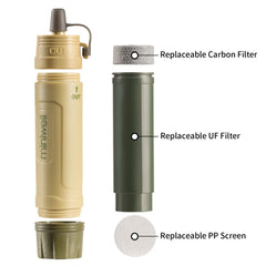 Portable Outdoor Emergency Water Filter for Camping Survival Adventures