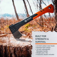 Survival Hatchet Compact Outdoor Tool for Camping Adventures
