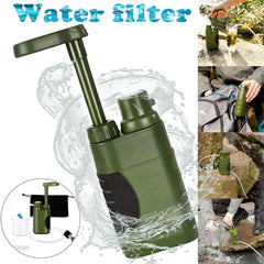 Portable Water Purifier for Camping Hiking Emergency Preparedness Outdoors