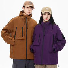 Couples Outdoor Jacket Windproof Lightweight Coat for Men Women