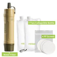 Portable Outdoor Emergency Water Filter for Camping Survival Adventures