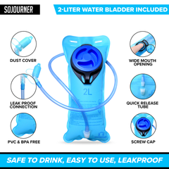 Medium Hydration Pack Backpack for Outdoor Sports Adventures