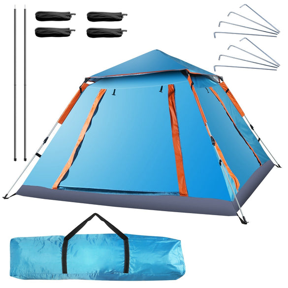 4-5 Person Waterproof Camping Tent with Mosquito Windows
