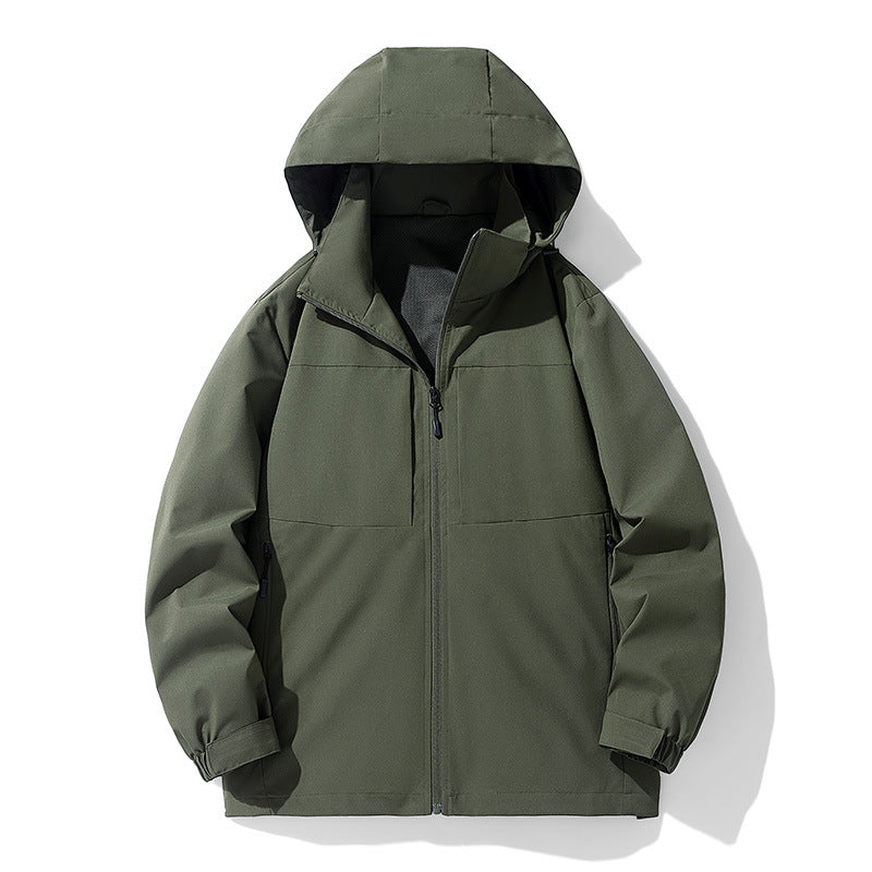 Men's Lightweight Windproof Waterproof Outdoor Jacket for Hiking