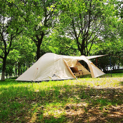 Waterproof Family Camping Tent with Aluminum Poles Outdoor Shelter