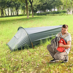 Lightweight Single-Person Camping Tent for Hiking and Travel