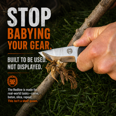 Compact Survival Knife and Fire Starter Kit