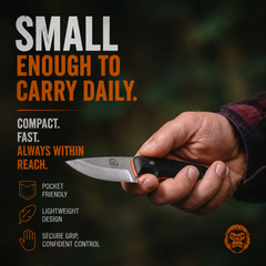 Compact Survival Knife and Fire Starter Kit