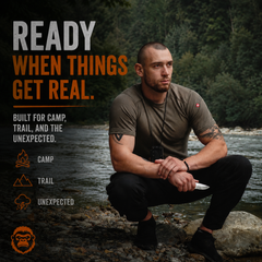 Compact Survival Knife and Fire Starter Kit