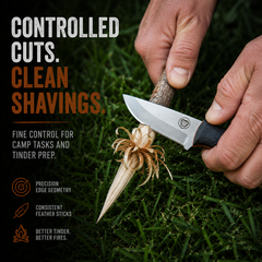 Compact Survival Knife and Fire Starter Kit