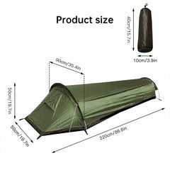 Lightweight Single-Person Camping Tent for Hiking and Travel