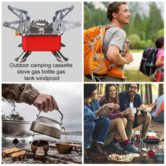 Foldable Windproof Portable Camping Gas Burner Stove Outdoor