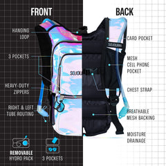 Medium Hydration Pack Backpack for Outdoor Sports Adventures