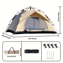 3-4 Person Instant Pop-Up Waterproof Camping Tent Portable