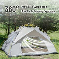 3-4 Person Instant Pop-Up Waterproof Camping Tent Portable