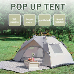 3-4 Person Instant Pop-Up Waterproof Camping Tent Portable