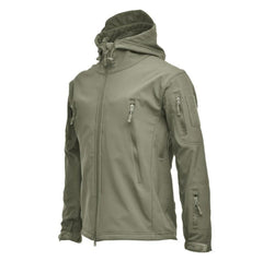Men's Camouflage Waterproof Tactical Hooded Winter Jacket Large Sizes