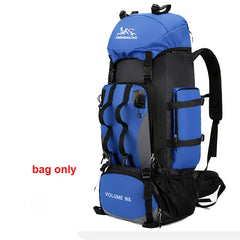 90L Waterproof Hiking Backpack Large Capacity Trekking Rucksack