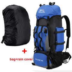 90L Waterproof Hiking Backpack Large Capacity Trekking Rucksack