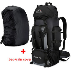 90L Waterproof Hiking Backpack Large Capacity Trekking Rucksack