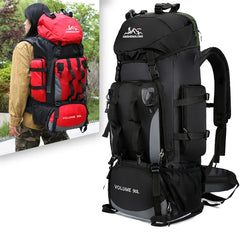 90L Waterproof Hiking Backpack Large Capacity Trekking Rucksack