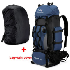 90L Waterproof Hiking Backpack Large Capacity Trekking Rucksack