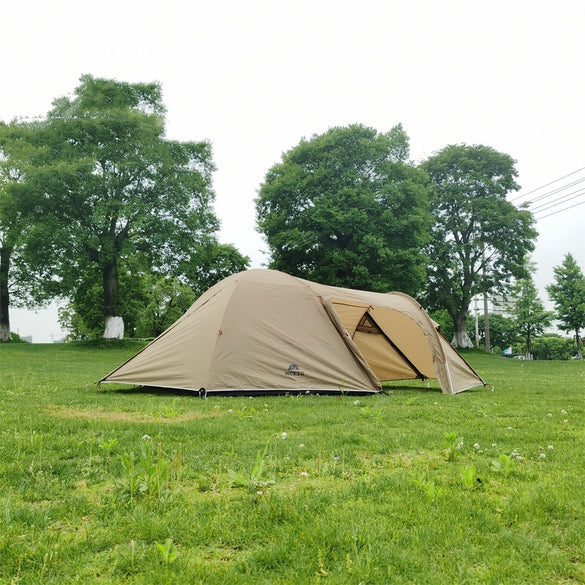 Waterproof Family Camping Tent with Aluminum Poles Outdoor Shelter