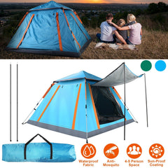 4-5 Person Waterproof Camping Tent with Mosquito Windows