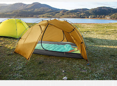Double-Layer Silicone-Coated Two-Person Outdoor Camping Tent Waterproof