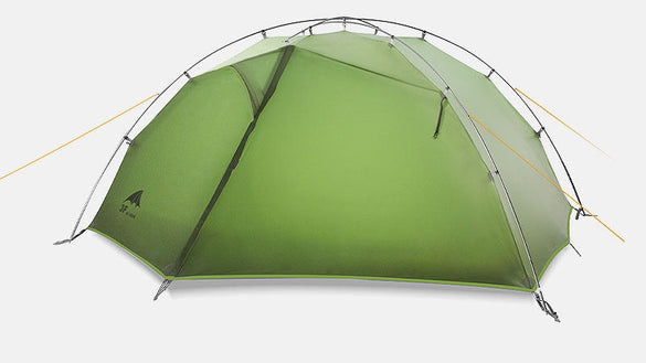 Double-Layer Silicone-Coated Two-Person Outdoor Camping Tent Waterproof