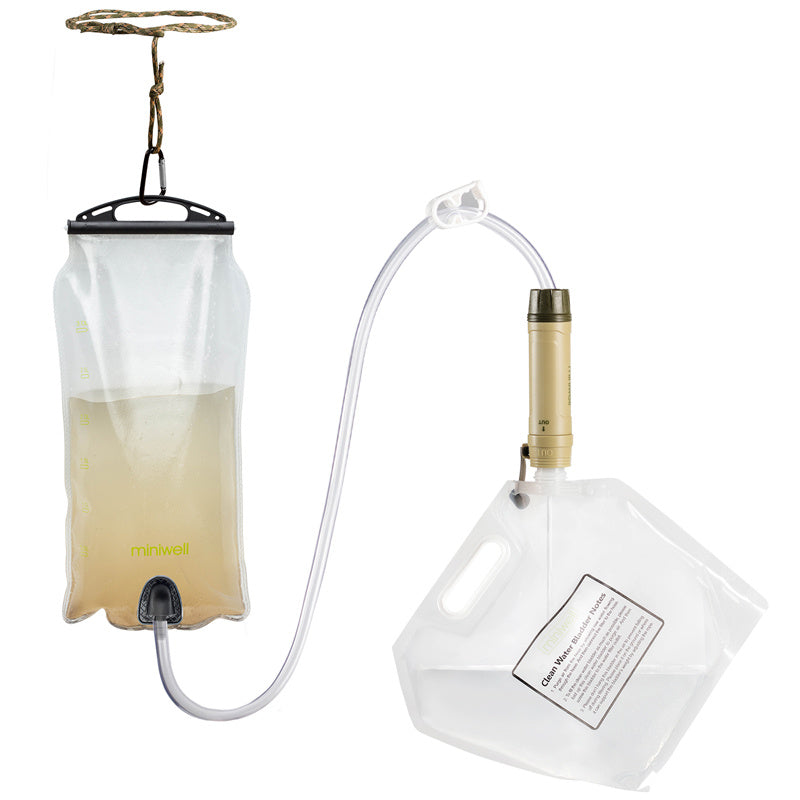 Portable Outdoor Emergency Water Filter for Camping Survival Adventures