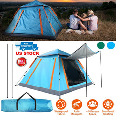 4-5 Person Waterproof Camping Tent with Mosquito Windows