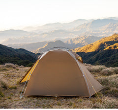 Double-Layer Silicone-Coated Two-Person Outdoor Camping Tent Waterproof