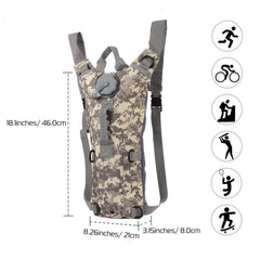 Tactical Hydration Pack with 3L Water Bladder