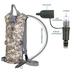 Tactical Hydration Pack with 3L Water Bladder