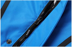Men's Waterproof Fleece Ski Jacket with Detachable Hood
