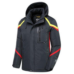 Men's Waterproof Fleece Ski Jacket with Detachable Hood