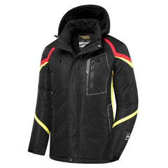 Men's Waterproof Fleece Ski Jacket with Detachable Hood