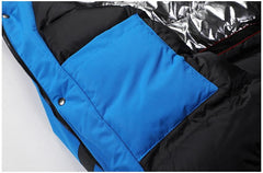Men's Waterproof Fleece Ski Jacket with Detachable Hood
