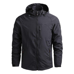 Men's Waterproof Hooded Hiking Windbreaker Lightweight Tactical Jacket 5XL
