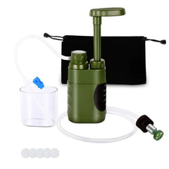 Portable Water Purifier for Camping Hiking Emergency Preparedness Outdoors
