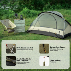 Two-Person Easy Setup Rainproof Camping Tent Outdoor Shelter