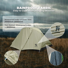 Two-Person Easy Setup Rainproof Camping Tent Outdoor Shelter