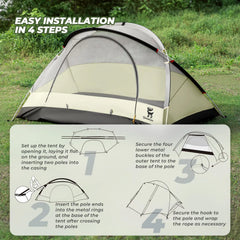 Two-Person Easy Setup Rainproof Camping Tent Outdoor Shelter