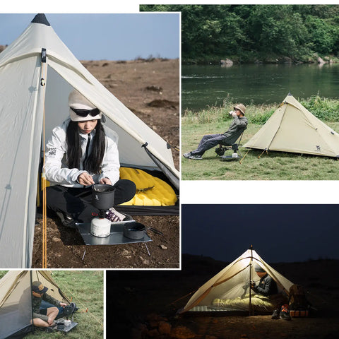 Ultralight Poleless One-Person Rainproof Easy Setup Tent Outdoor