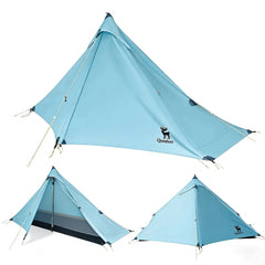 Ultralight Poleless One-Person Rainproof Easy Setup Tent Outdoor