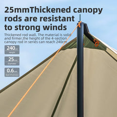 Waterproof UPF50+ Canopy Sun Shelter Camping Tent Outdoor