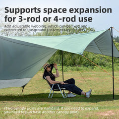 Waterproof UPF50+ Canopy Sun Shelter Camping Tent Outdoor