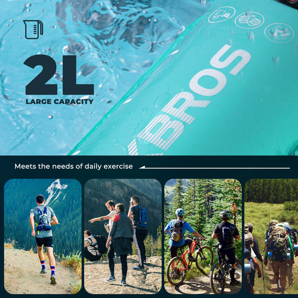 2L Hydration Bladder for Hiking Running Cycling Adventures
